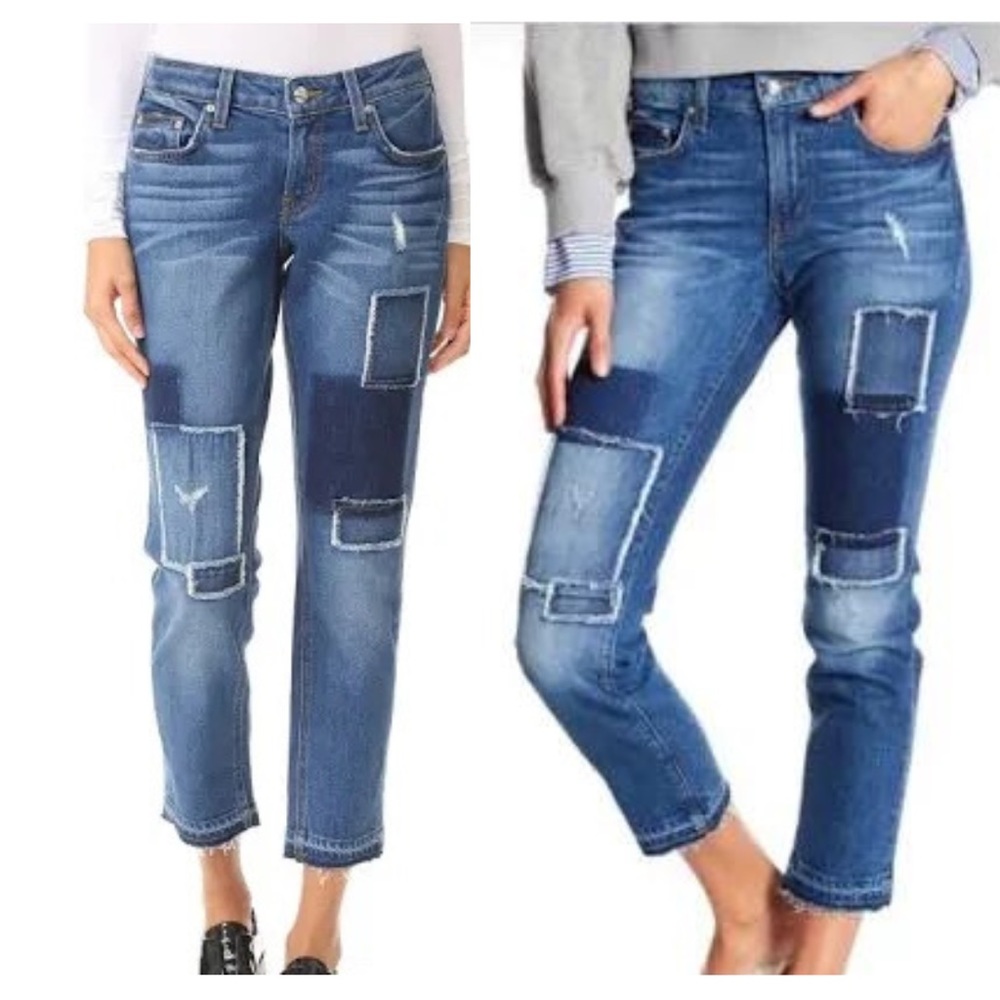Derek Lam 10 Crosby Girlfriend Patchwork Milla Jeans